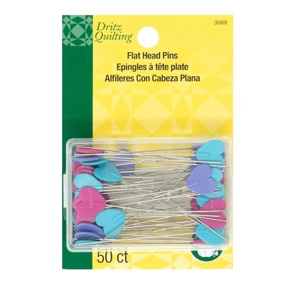 Flat HearT Pins, Size 32, 50 Pins