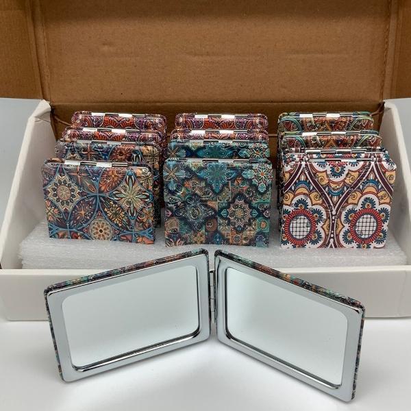 Rhinestone Graphic Mirror, Assorted Colors