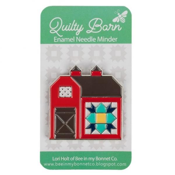 Quilty Barn Enamel Needle Minder