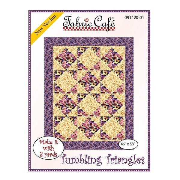 Tumbling Triangles Quilt Pattern From Fabric Cafe