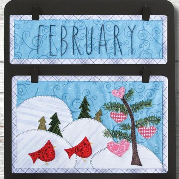 Patchabilities February Calendar Fabric Kit