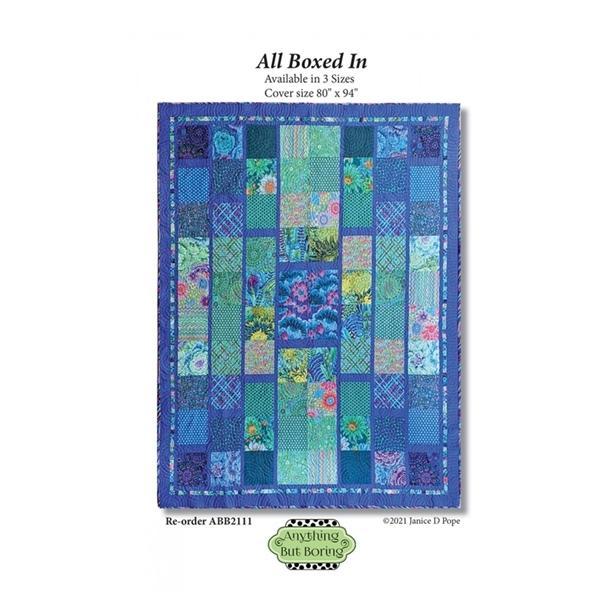 All Boxed In Quilt Pattern by Janice Pope for Anything But Boring