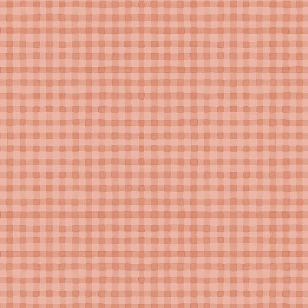 Blessed By Nature Peach Gingham By Lisa Audit For Wilmington Prints 