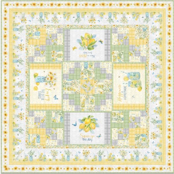 Zest For Life Table Topper Quilt Kit From Wilmington Prints