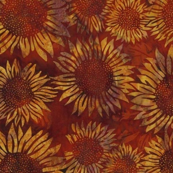 All Things Spice Paprika Sunflower Bali Batiks From Hoffman