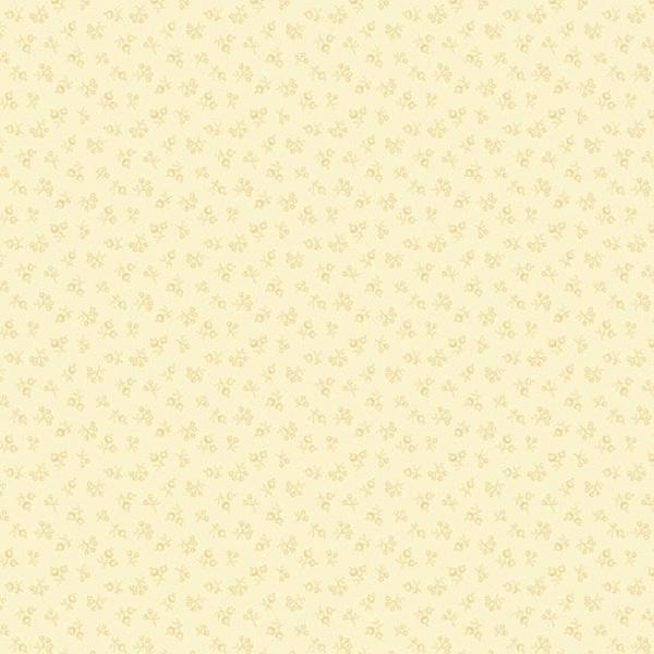 Toolbox Floral Mini Floral Lemon By Dolores Smith For Marcus Fabrics