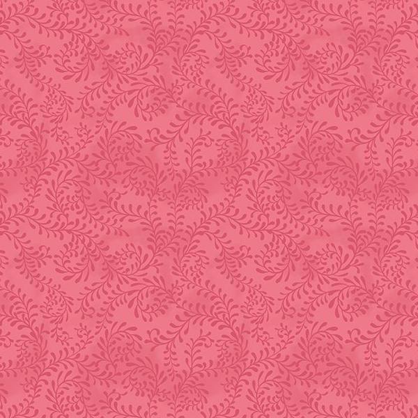 Swirling Leaves Bubblegum By Danielle Leone For Wilmington Prints 