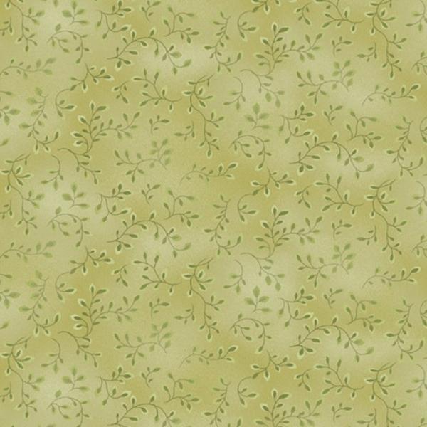 Folio Basics Leaves Green Grape by Color Principle for Henry Glass Fabrics