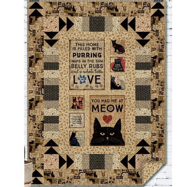 Purrfection Quilt Kit From Clothworks