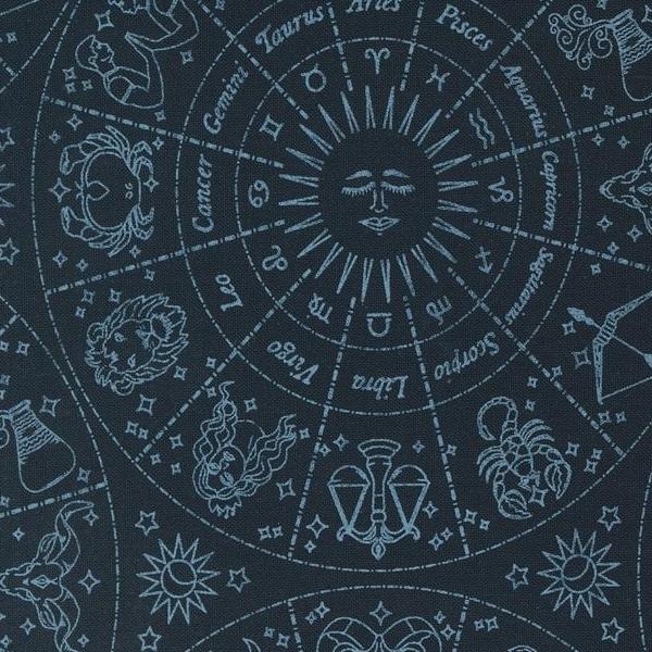 Starry Sky Midnight Zodiac By April Rosenthal For Moda Fabrics 