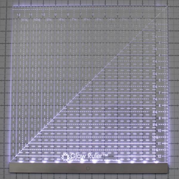 Caroline Moore Glow Ruler 12.5 Inch Square