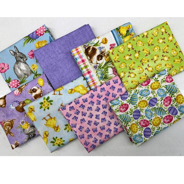 Spring Is Hare Fat Quarter Bundle From Blank Quilting