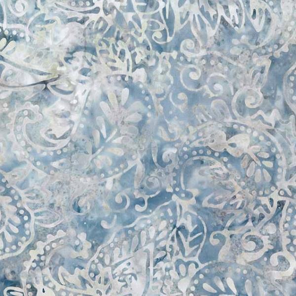 Blue Smoke Batiks Tan Paisley From Wilmington Batiks 