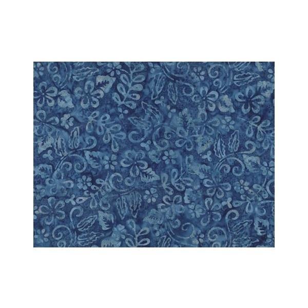 Blue Smoke Batiks Plumeria Denim From Wilmington Batiks 