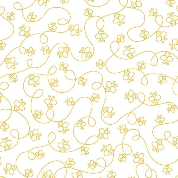 Celebration Yellow Bumblebees By Kimberbell For Maywood Studio