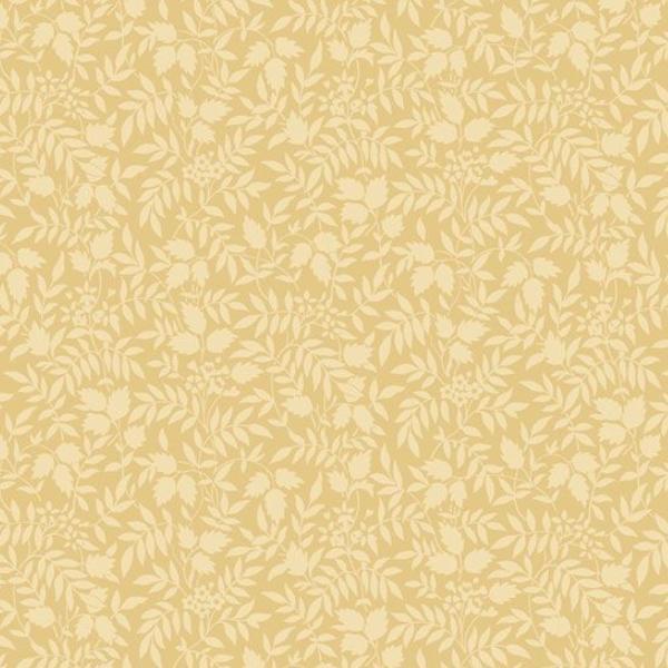 Botanical Journal Floral Silhouettes Gold By Smithsonian Institution For Marcus Fabrics 