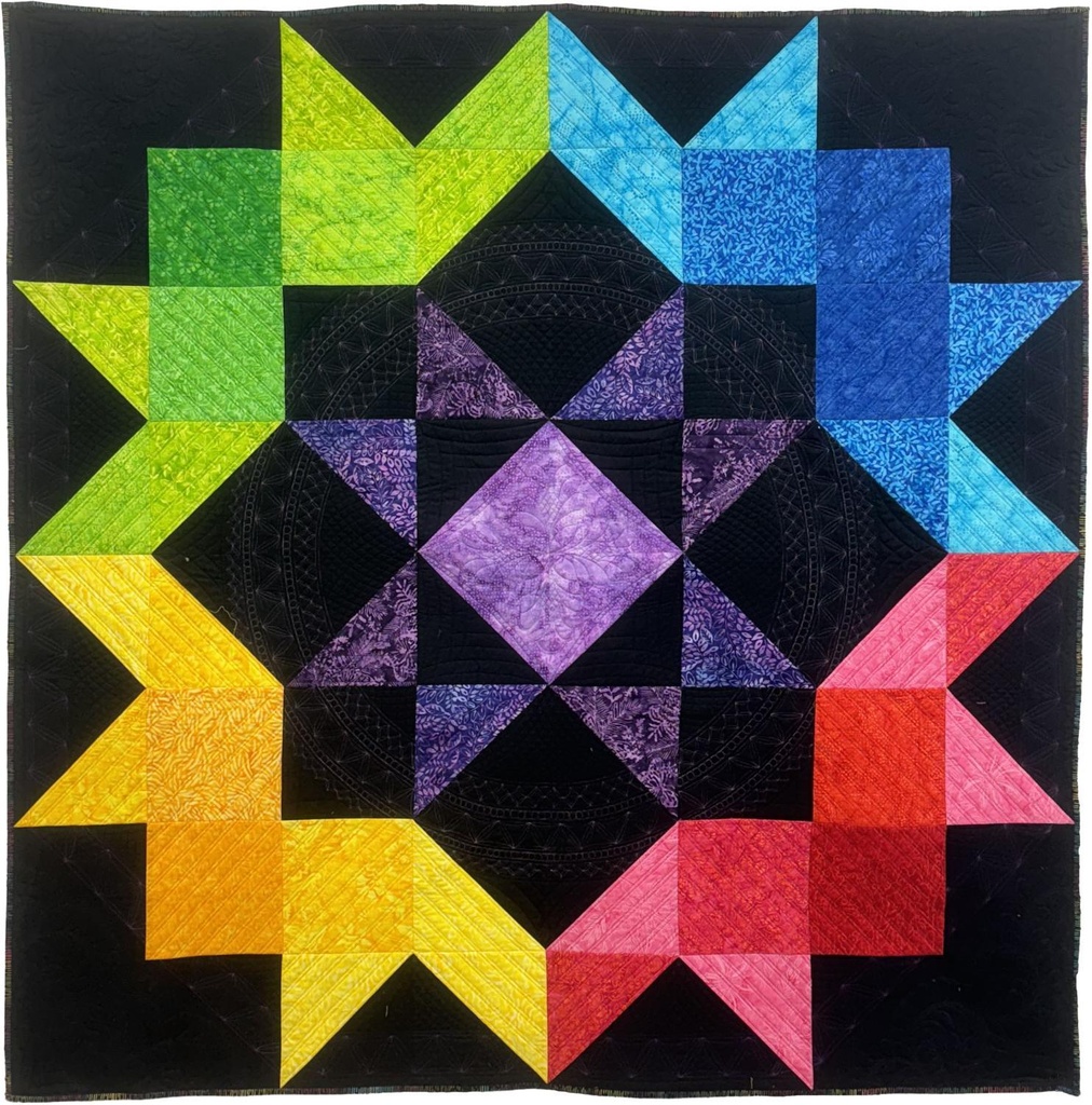 Batik Star Burst Quilt Kit