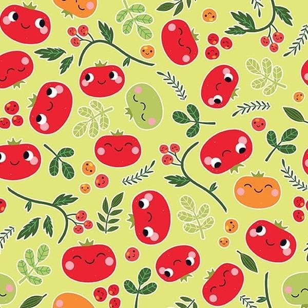 Let It Grow Tomatoes By Mel Matthews For Studio E Fabrics