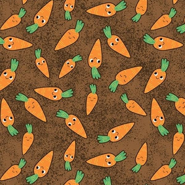 Let It Grow Carrots By Mel Matthews For Studio E Fabrics