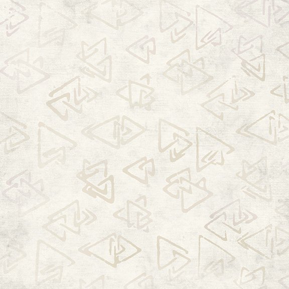 Chromatic Batik Triangles Snow