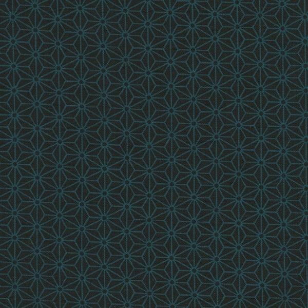 Sevenberry Kasuri Geometric Midnight By Sevenberry For Robert Kaufman 