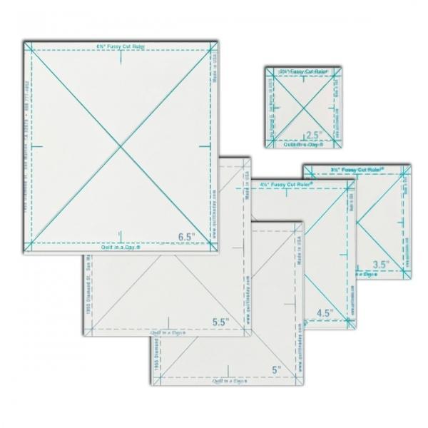 Complete Fussy Cut Ruler Set from Quilt in a Day