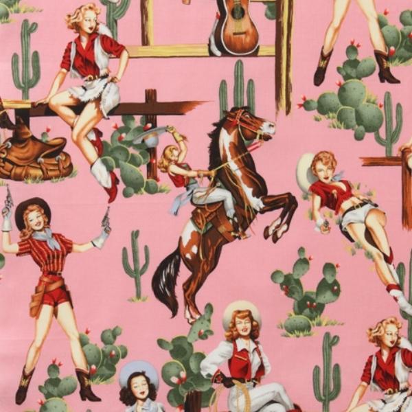 Santa Fe From The Hip Pink From Alexander Henry Collection