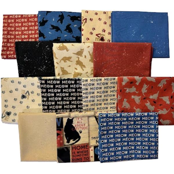 Purrfection Fat Quarter Bundle From Clothworks