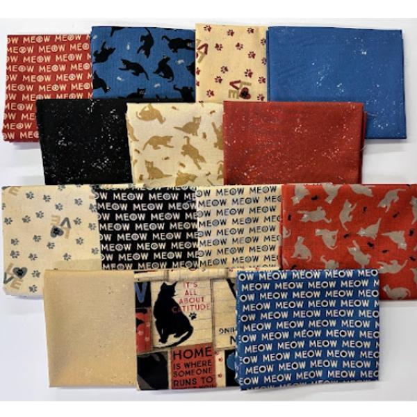 Purrfection Fat Quarter Bundle From Clothworks