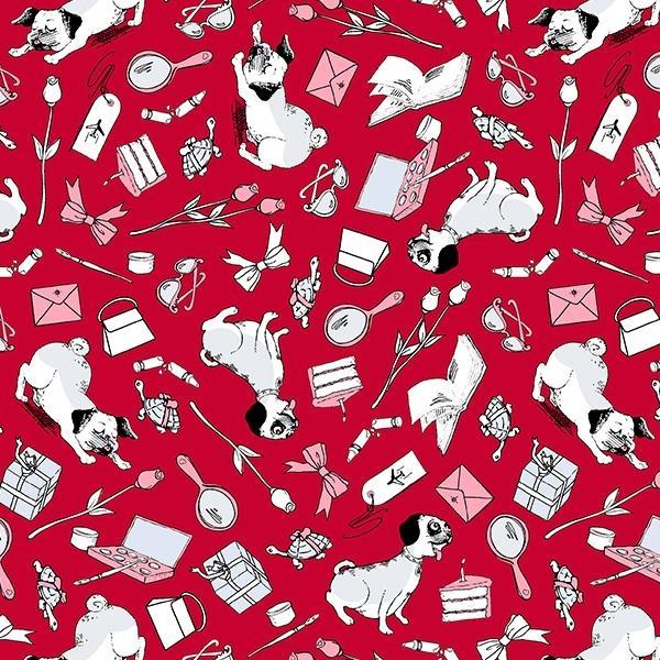 Eloise Favorite Things Red By K.Thompson, H.Knight, And Simon&Schuster For Windham Fabrics