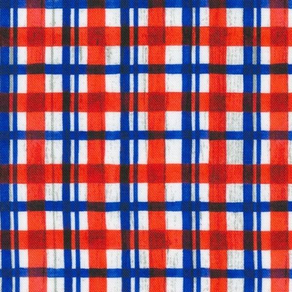 Independence Day Americana Red, White, And Blue Plaid By Elena Vladykina For Robert Kaufman Fabrics