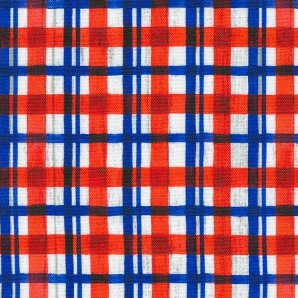 Independence Day Americana Red, White, And Blue Plaid By Elena Vladykina For Robert Kaufman Fabrics