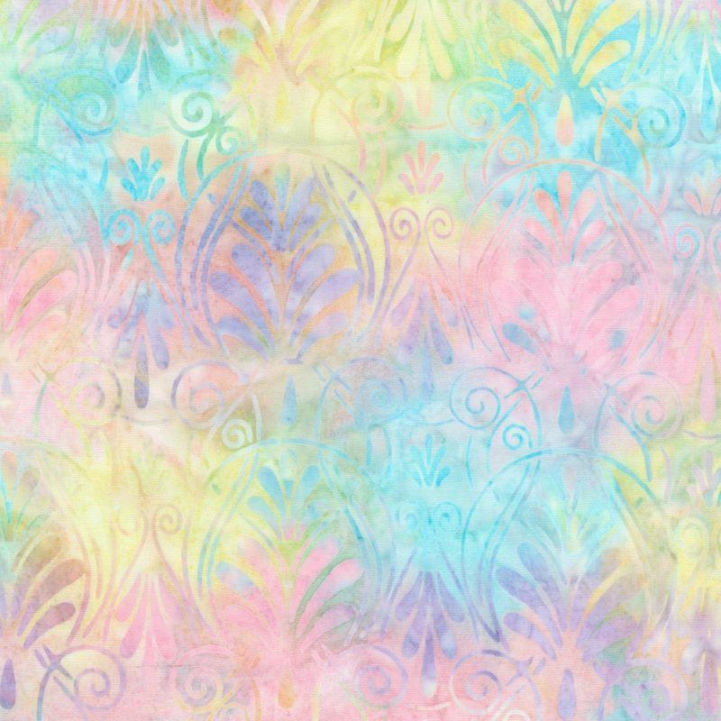 Artisan Batiks: Art Nouveau Graceful Pastel By Lunn Studios For Robert Kaufman Fabrics