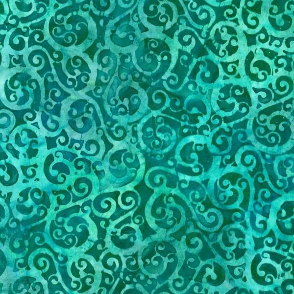 Artisan Batiks: Graceful Teal By Lunn Studios For Robert Kaufman Fabrics 