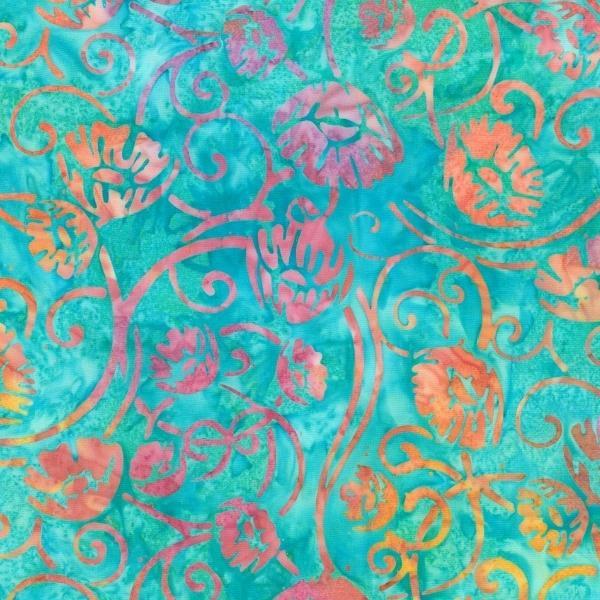 Artisan Batiks: Graceful Turquoise By Lunn Studios For Robert Kaufman Fabrics 