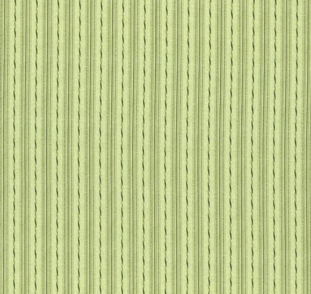 Flowerhouse: Camille Striped Vines Green from Robert Kaufman