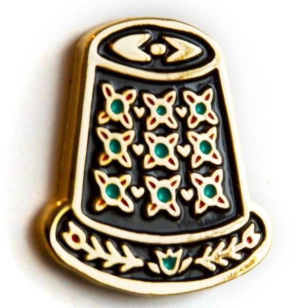 Thimble Enamel Pin