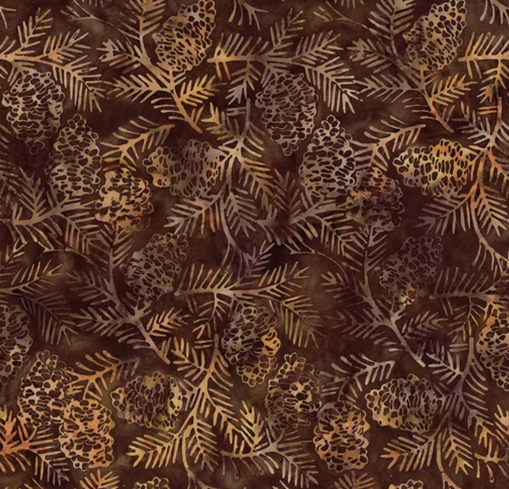 Fall Gatherings Pinecones Bronze from Island Batik