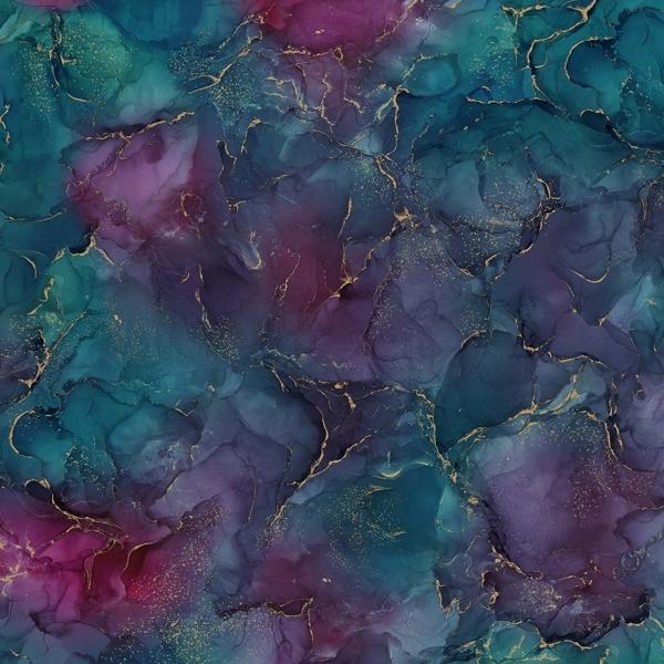 Midas Touch Plum/Teal Texture By Deborah Edwards & Melanie Samra For Northcott Fabrics