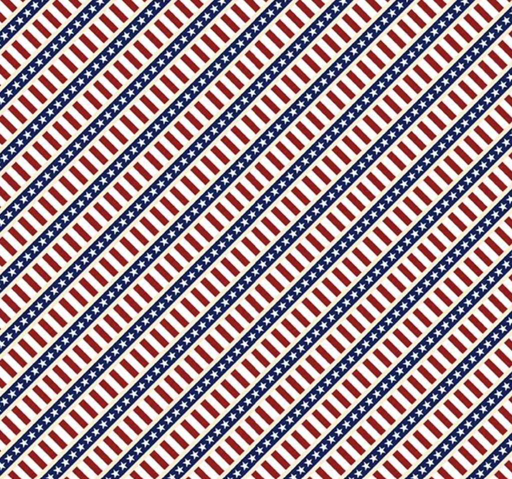 Hearts Anthem Cream Stripe from Wilmington Prints