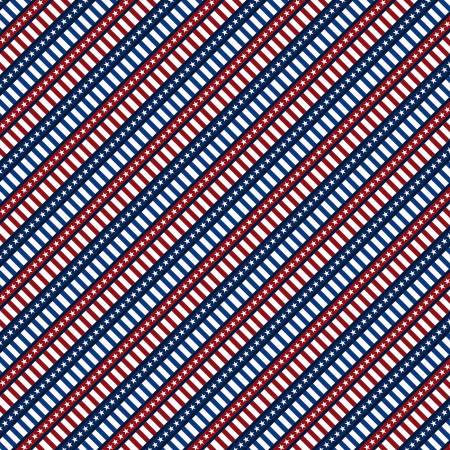 Hearts Anthem Navy Stripe from Wilmington Prints