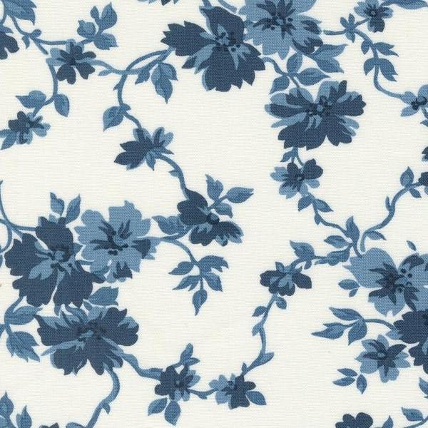 Shoreline Gateway Florals Navy By Camille Roskelley For Moda Fabrics