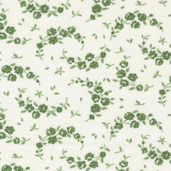 Shoreline Summer Floral Green By Camille Roskelley For Moda Fabrics