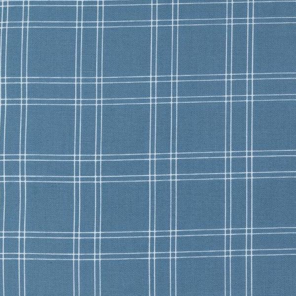 Shoreline Medium Blue Plaid Checks By Camille Roskelley For Moda Fabrics