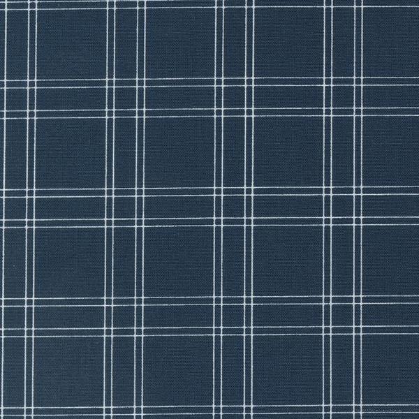 Shoreline Navy Plaid Checks By Camille Roskelley For Moda Fabrics