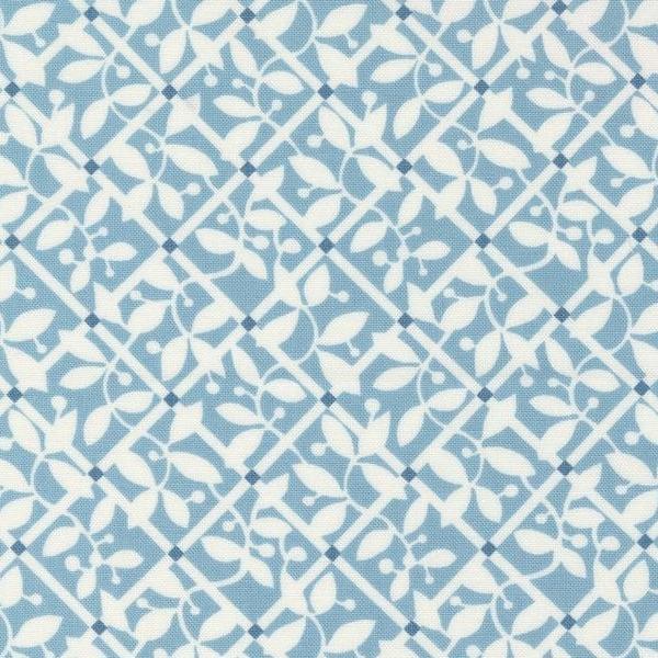 Shoreline Light Blue Lattice Checks And Plaids By Camille Roskelley For Moda Fabrics