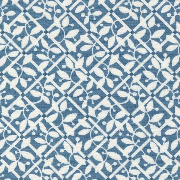 Shoreline Medium Blue Lattice Checks And Plaids By Camille Roskelley For Moda Fabrics