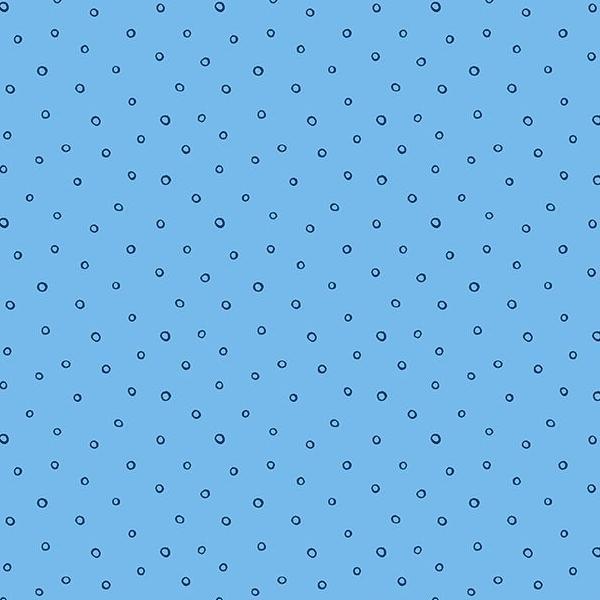 Colors Of Summer Dots Blue By Jackie Decker For Wilmington Prints