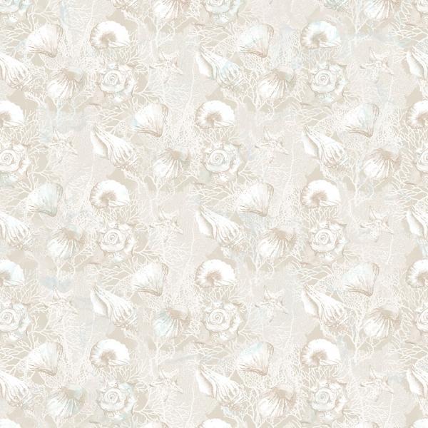 Sea Breeze Shells Cream By Deborah Edwards & Melanie Samra For Northcott