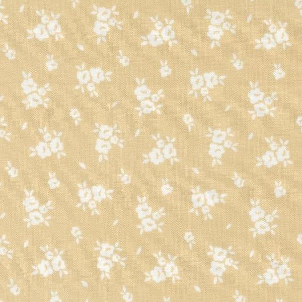 Flower Girl Blooms Small Floral Wheat By My Sew Quilty Life For Moda Fabrics